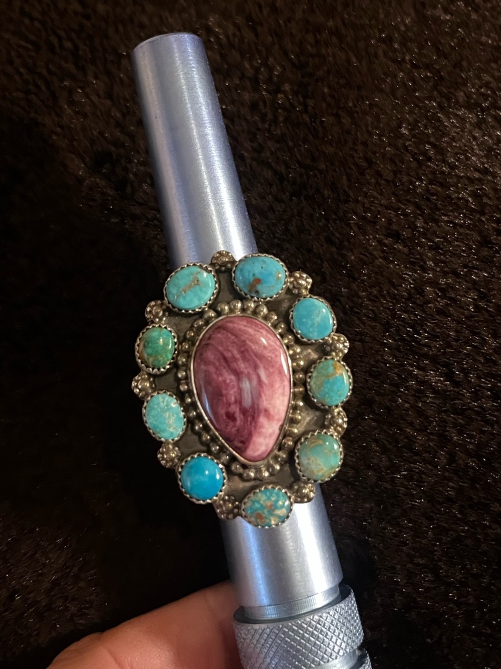 Native American turquoise ring - Picture 3 of 9